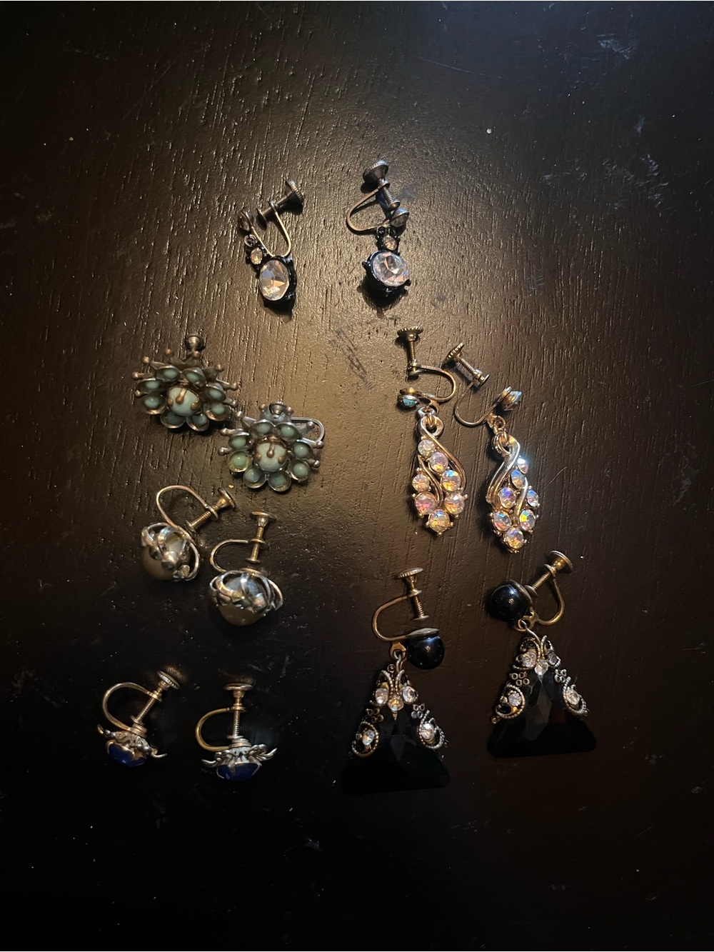 Vintage Screwback Earring Lot